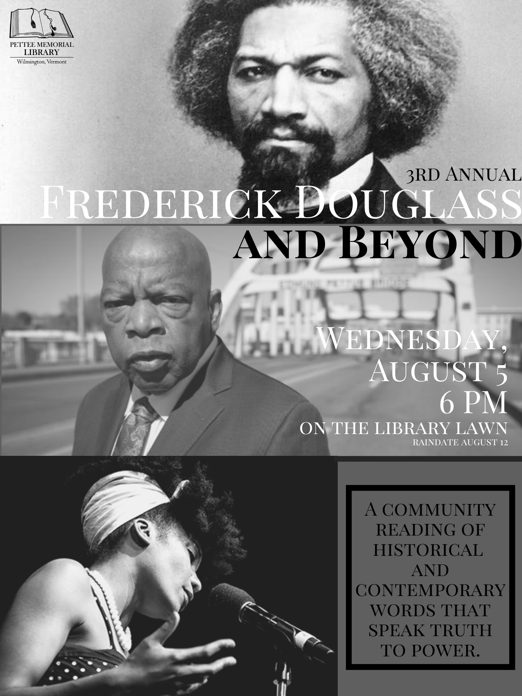 Frederick Douglass and Beyond | Pettee Memorial Library – Wilmington, VT