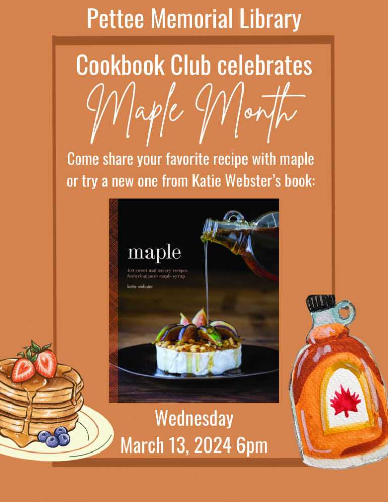 Maple Month Cookbook Club correct